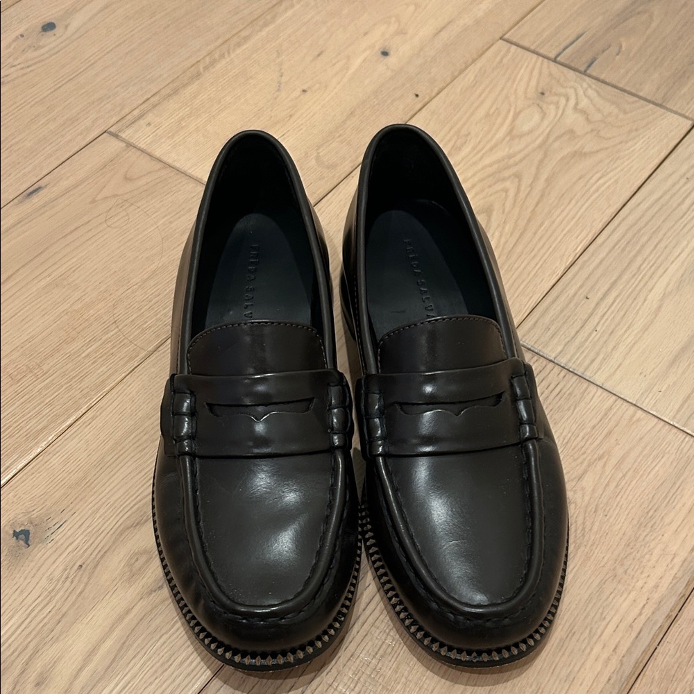 Freda Salvador Brown Leather Loafers